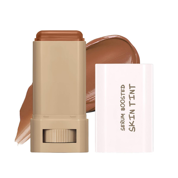 6 Colors Foundation Stick Beauty Balm Serum Boosted Skin Tinted Balm Concealer Long Lasting Coverage Even Skin Tone Portable Moisturizing