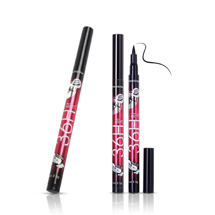 Popetpop 3 Pcs Black Waterproof Smudge Proof Eyeliner Pencil Waterproof Eye Liner Water Line Pencil Long Lasiting Liquid Eyeliner Makeup For