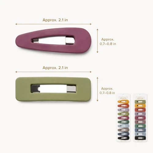 B.Phne 20 Pcs Small Hair Clips For Women Matte Hair Barrettes For Women