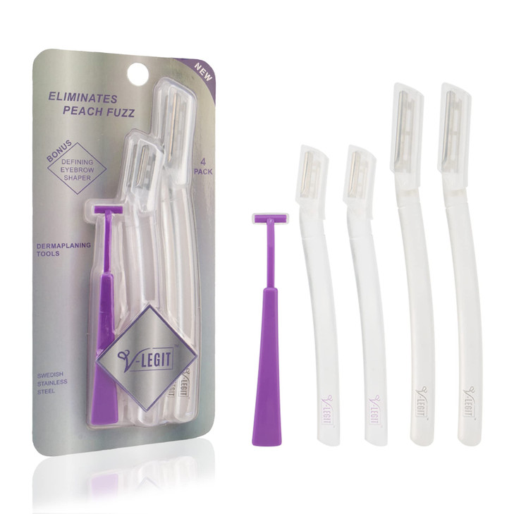 V Legit Dermaplaning Tools Exfoliating Facial Razor Dermaplane For Women And Men Shaver To Exfoliate Refresh The Skin Peach Fuzz Eyebrow