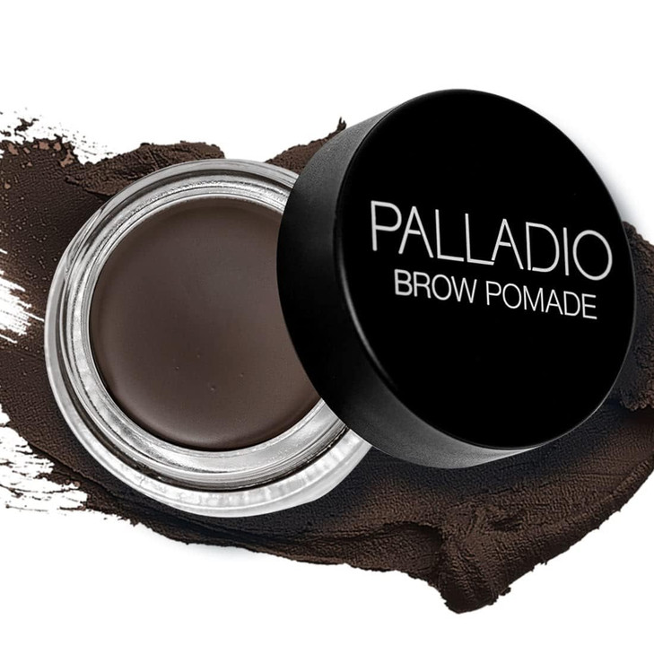 Palladio Brow Pomade Waterproof Super Creamy Formula Dark Brown