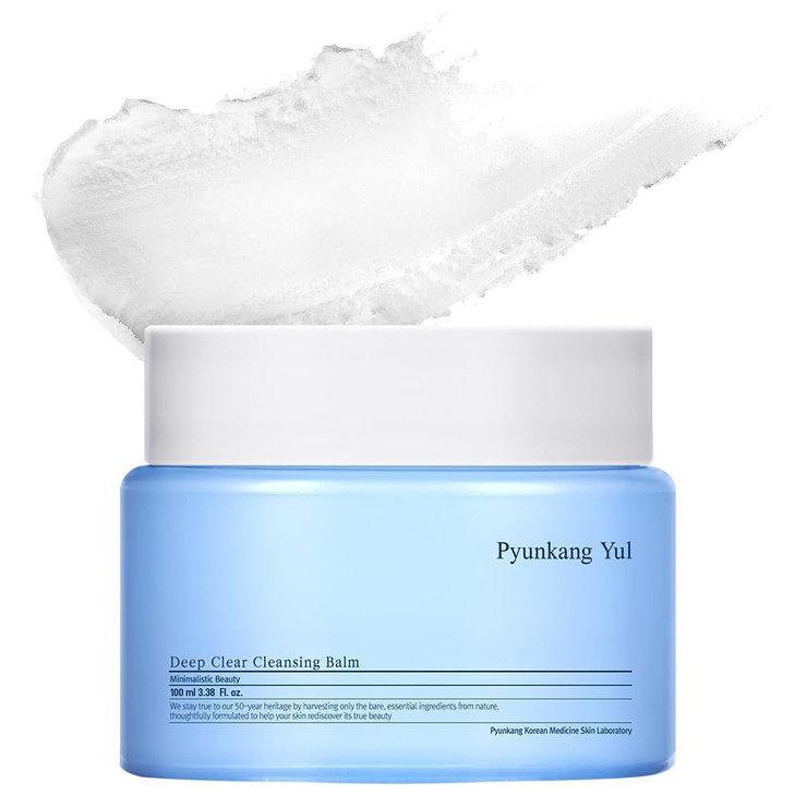 Pyunkang Yul PKY Deep Clear Cleansing Balm, All in One Facial Cleanser for Heavy Makeup Removal, Moisturized Finish with Plant Based Oil, Korean Skin