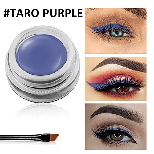 Erinde Purple Gel Eyeliner Waterproof Cream Eyeliner Gel Pot High Intensity Pigments Long Lasting Smudge Proof Eye Liner Halloween Makeup