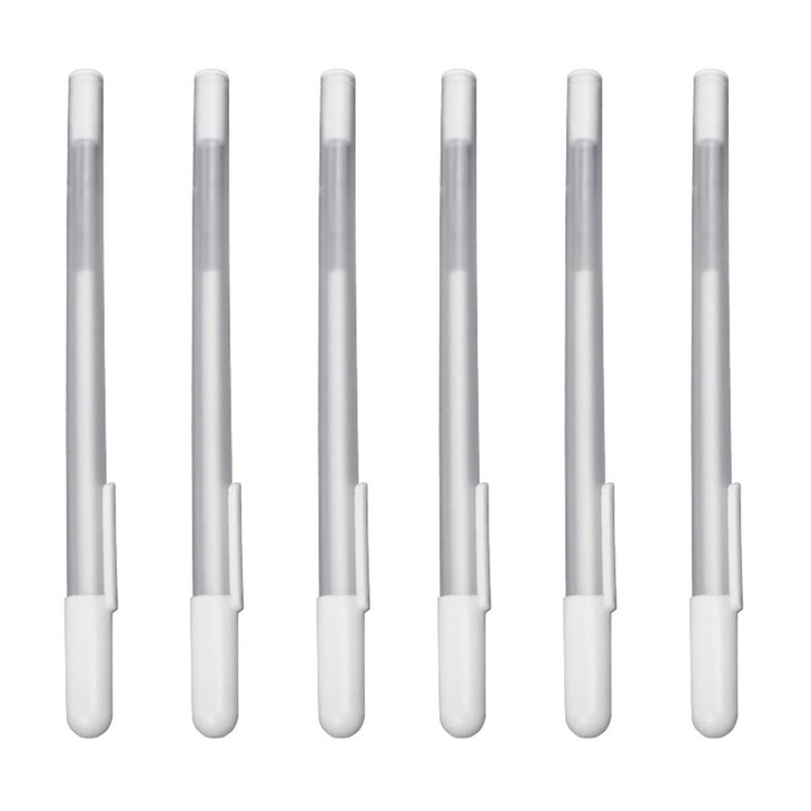 Minkissy 6Pcs Eyebrow Mapping Pencil White Eyebrow Pen White Microblading Markers For Skin Makeup Position Mapping Mark Tools Brow