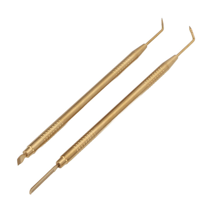 2 Pieces Eyelash Perm Tool Lash Separator Tint Tool Stainless Steel Lash Rods Tool With Comb For Eyelash Eyebrow Perming Tinting Curling