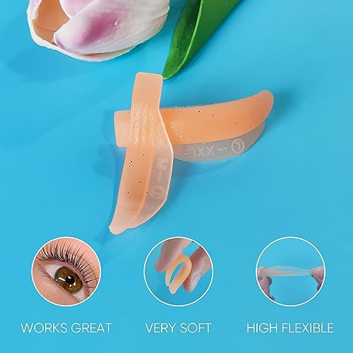 Permania 16 Piece Lash Lift Rods 3 In 1 Reusable Soft Eyelash Perm Curler For Lash Lift Kit With Silicone Plate Suitable For All Eye Shapes