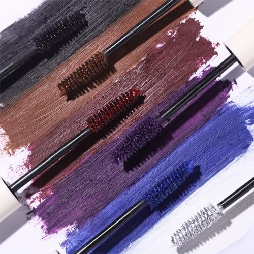 Ucanbe Burgundy Mascara And Liquid Eyeliner Set Waterproof Berry Red Colored Eye Makeup Duo Enhance Your Gaze With Natural Lasting Lift And