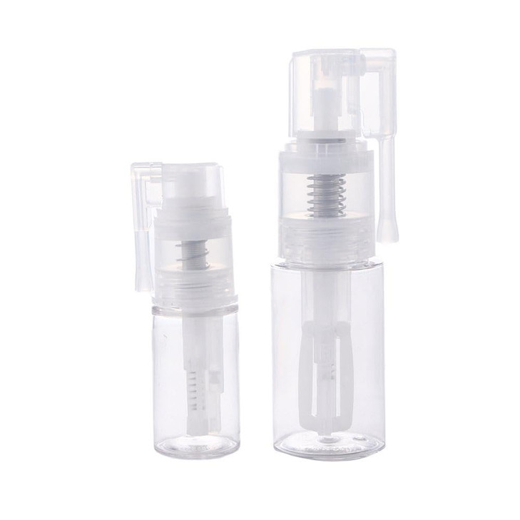 Kopida Powder Spray Bottle 2Pcs Plastic Clear Refillable Powder Spray Bottles Portable Cosmetics Powder Spray Dispenser Hairdressing Makeup