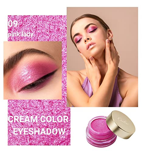 Oulac Hot Pink Cream Eyeshadow Also For Highlighter Highly Pigmented Eye Shadow Waterproof And Long Lasting With Moisturizing Formula