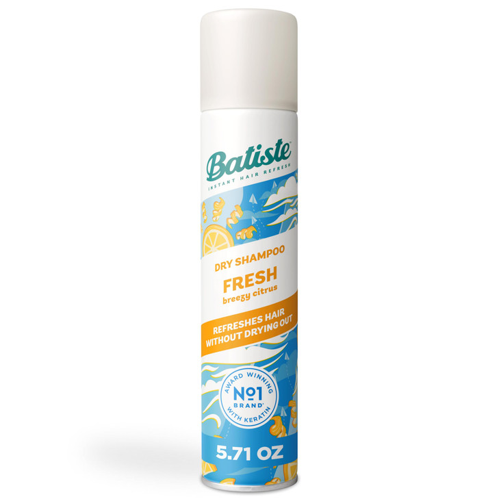 Batiste Dry Shampoo, Fresh Fragrance, Refresh Hair and Absorb Oil Between Washes, Waterless Shampoo for Added Hair Texture and Body, 5.71 oz