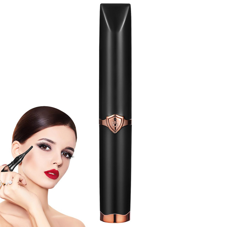 Mipcase Electric Eyelash Curler Usb Rechargeable 3 Heat Levels Black