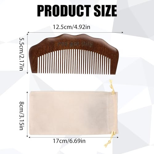 Sandalwood Birthing Comb Natural Labor And Delivery Comb Pregnancy Gift With Cloth Bag
