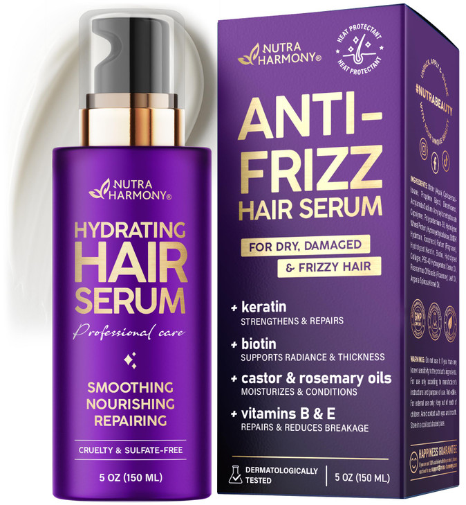 Hydrating Hair Serum For Dry And Frizzy Hair Leave In Split End Repair 5 Oz