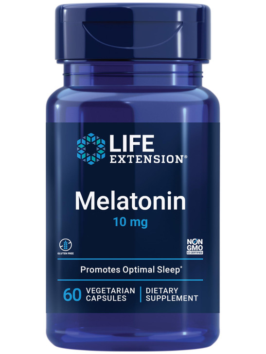 Life Extension Melatonin, 10 mg, Healthy Dose, Our Highest Available Dosage, for Sleep Support, Healthy Immune Response, Oxidative Stress Defense, Ve