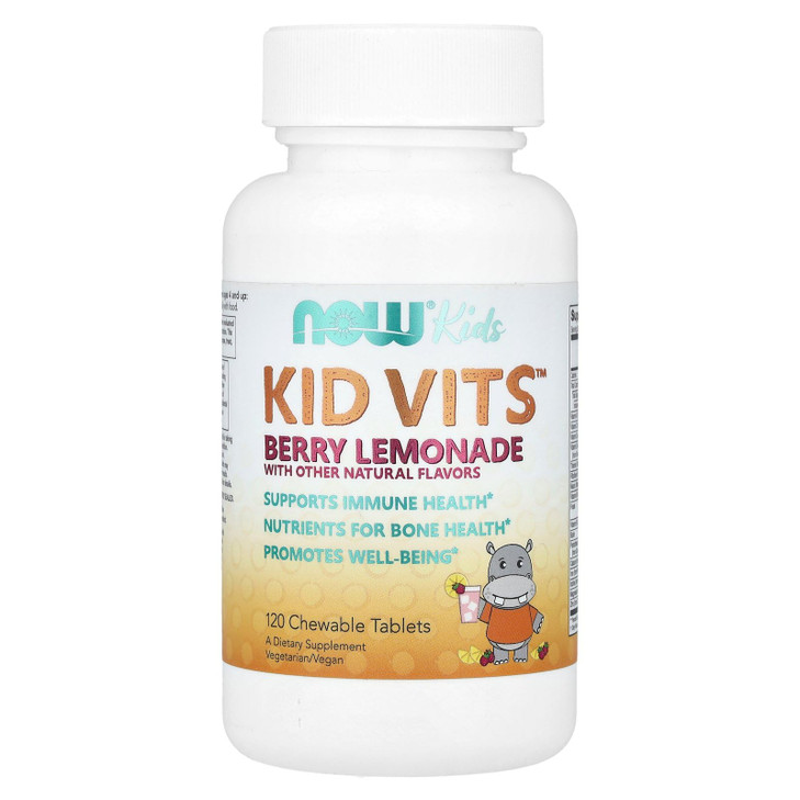 NOW Foods Kid Vits Berry Lemonade 120 Chewable Tablet
