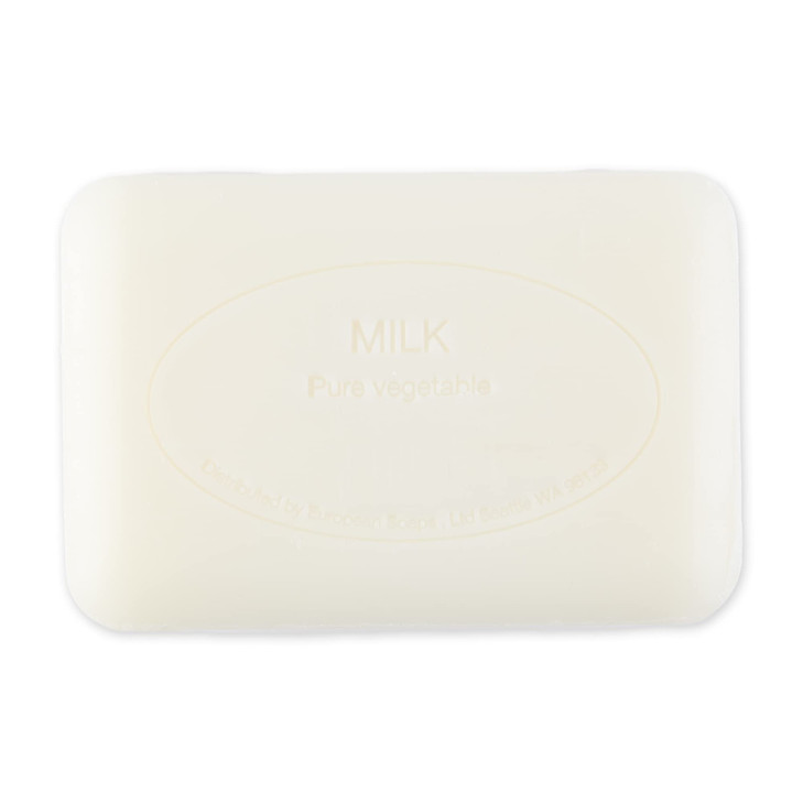 Pre de Provence Artisanal Soap Bar, Enriched with Organic Shea Butter, Natural French Skincare, Quad Milled for Rich Smooth Lather, 8.8 Ounce, Milk