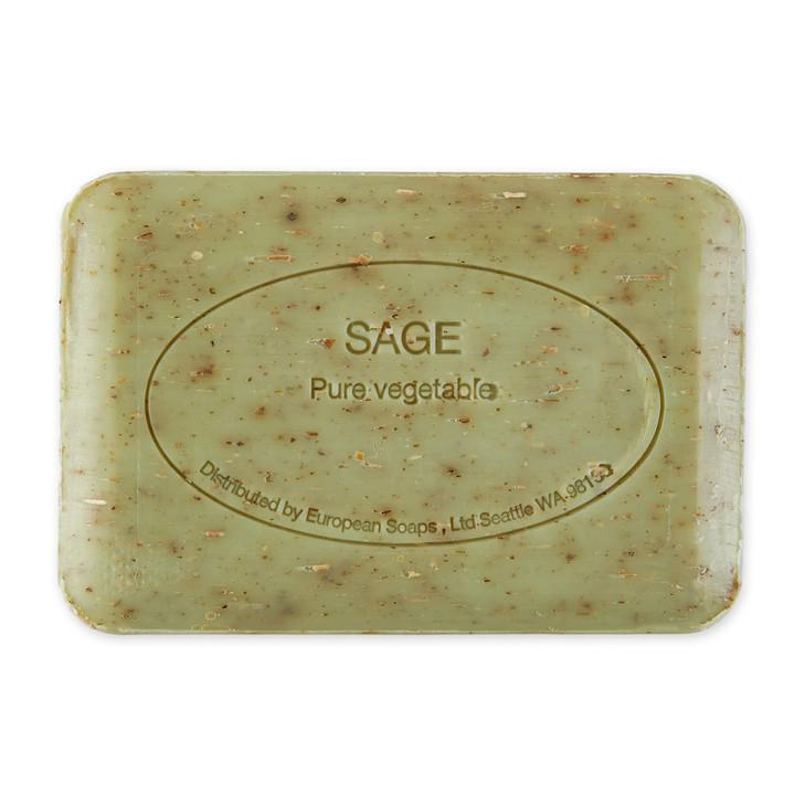 Pre de Provence Artisanal Soap Bar, Enriched with Organic Shea Butter, Natural French Skincare, Quad Milled for Rich Smooth Lather, 8.8 Ounce, Sage
