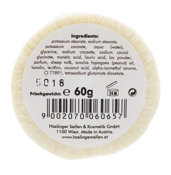 HASLINGER Sheep Milk Shaving Soap, 1 Pound