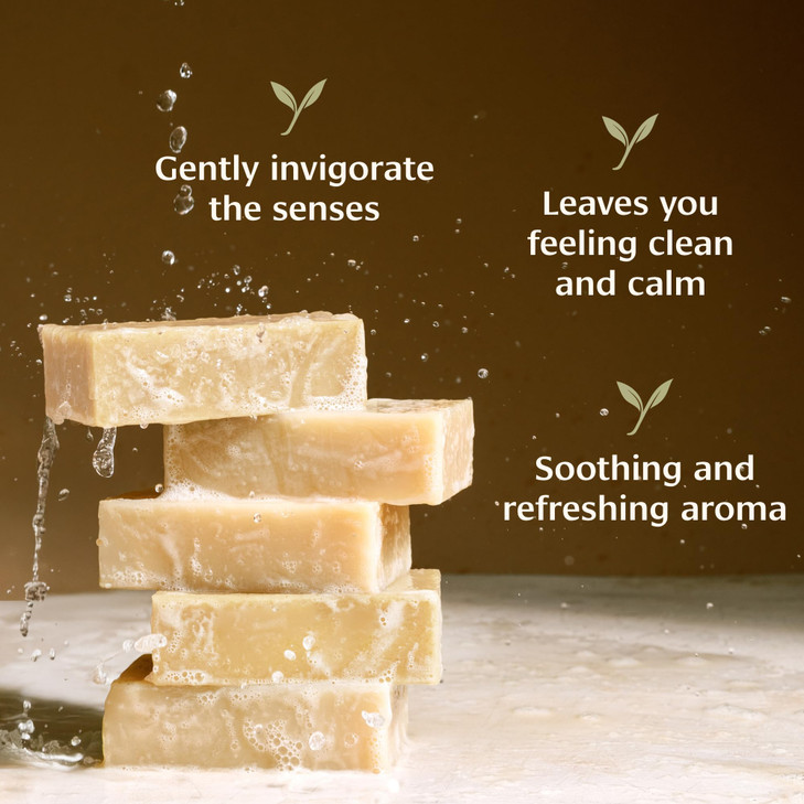 Banyan Botanicals Cedar Eucalyptus Soap  With Eucalyptus and Himalayan Cedarwood Essential Oil  Calming & Refreshing with an Invigorating Scent  4