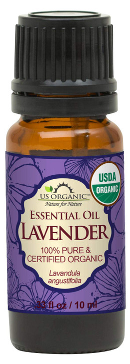 US Organic 100% Pure Lavender Essential Oil, Directly sourced from Bulgaria, USDA Certified Organic, Undiluted, for Diffuser, Humidifier, Massage, Sk
