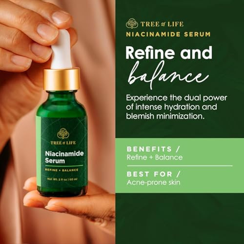 Tree of Life Beauty Niacinamide Vitamin B3 Serum, Hydrating Face Oil for Dark and Age Spots, Tightens Pores, Facial Serums for Sensitive Skin with Hy