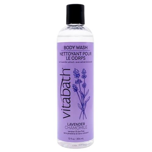 Vitabath Lavender & Chamomile Body Wash Moisturizing Bath & Shower Cleanser & Skincare Radiant Detox & Restore Nourishing Body Polish - Cruelty-Free,