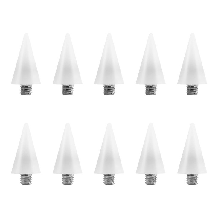 Beaupretty Nail Rhinestones Picker Wax Replacement Tips Point Drill Pen Head for Dual Ended Wax Nail DIY Art Decoration,10Pcs