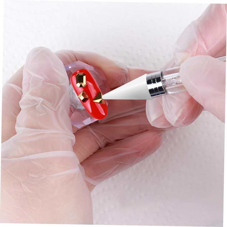 Beaupretty Nail Rhinestones Picker Wax Replacement Tips Point Drill Pen Head for Dual Ended Wax Nail DIY Art Decoration,10Pcs