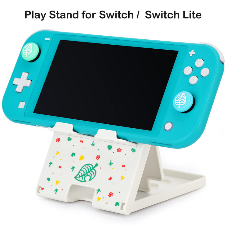 Tscope Switch Stand for Nintendo, for Animal Crossing Switch Holder, Adjustable Compact Portable Foldable Stand for Nintendo Lite OLED Accessories (W