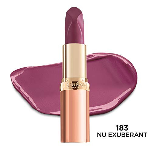 L'Oreal Paris Colour Riche Les Nus Lipstick, Nu Exuberant, 0.13 Oz.