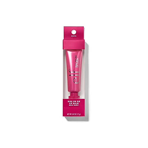 e.l.f. Ride or Die Lip Balm, Ultra-Hydrating Tinted Lip Balm, Infused with Jojoba Oil, Sheer Finish, Tough Cookie, 0.42 Oz (12g)