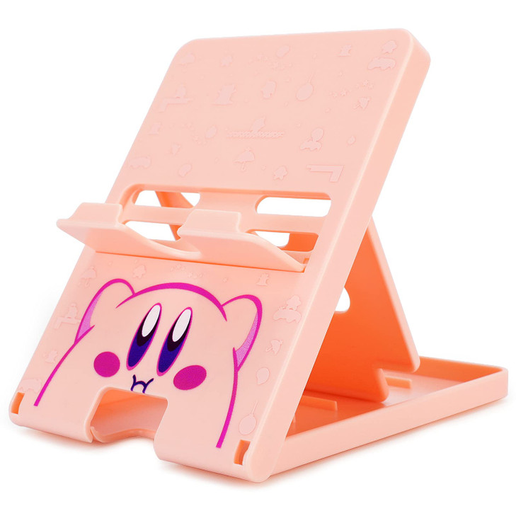 Tscope Cute Switch Stand for Nintendo, Pink Kawaii Anime Holder Bracket, Adjustable Foldable Portable Compact Play Stand for Lite OLED