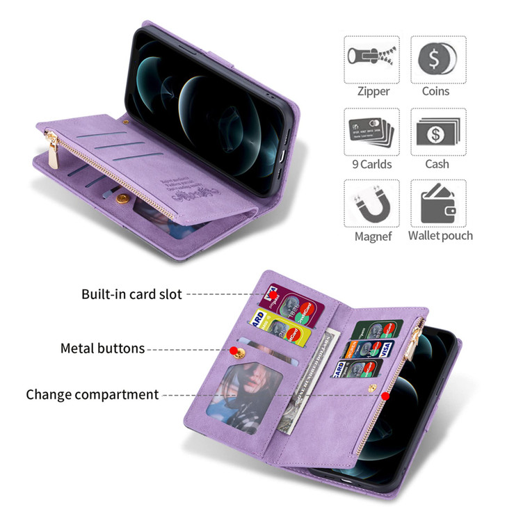 ZCDAYE Case for iPhone 15 Plus, iPhone 15 Plus Wallet Phone Case with Card Holder & Wristle Strap, Indentation Texture Leather Flip Phone Cover for i