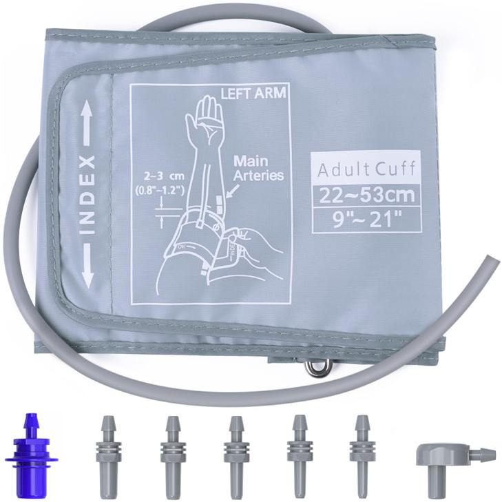 AILE Extra Large Blood Pressure Cuff : Universal 9-21" XL Blood Pressure Cuff for Big Arm, Widely Applicable to Automatic Upper Arm Blood Pressure Mo