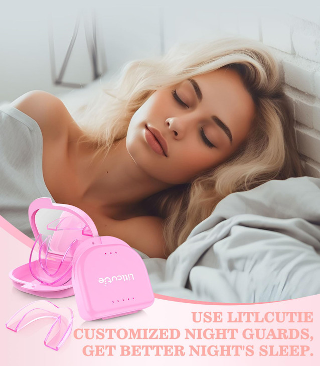 Litlcutie Mouth Guard for Grinding Teeth at Night, Mouth Guard for Sleeping, Mouthguards for Grinding of Teeth, Night Guards for Teeth Grinding, with