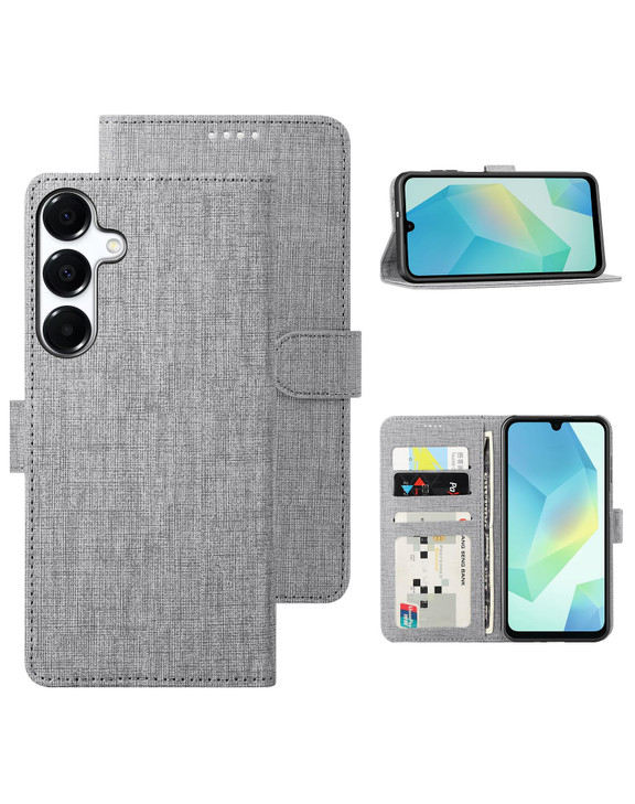 Foluu for Samsung Galaxy A16 4G/5G Wallet Case, PU Leather Flip Folio with [Shockproof TPU Inner Case], Kickstand Card Slots Slim Strong Magnetic Clo