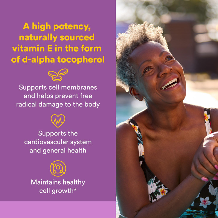 Natural Factors, Clear Base Vitamin E 400 IU, Antioxidant Support for Cardiovascular and General Health, 60 softgels (60 servings)