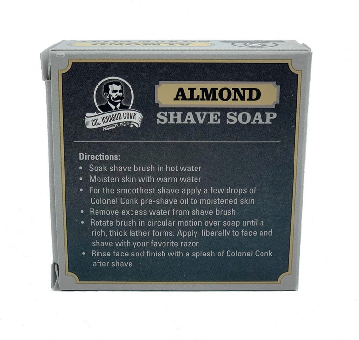 Col. Conk Almond Shaving Soap 3.75 Ounce Large