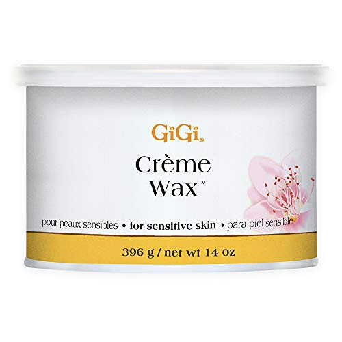 GiGi Crème Wax for Hair Removal, Soft Wax for Sensitive Skin, Face & Body, Gentle Formula, 14 oz, 1 Pack