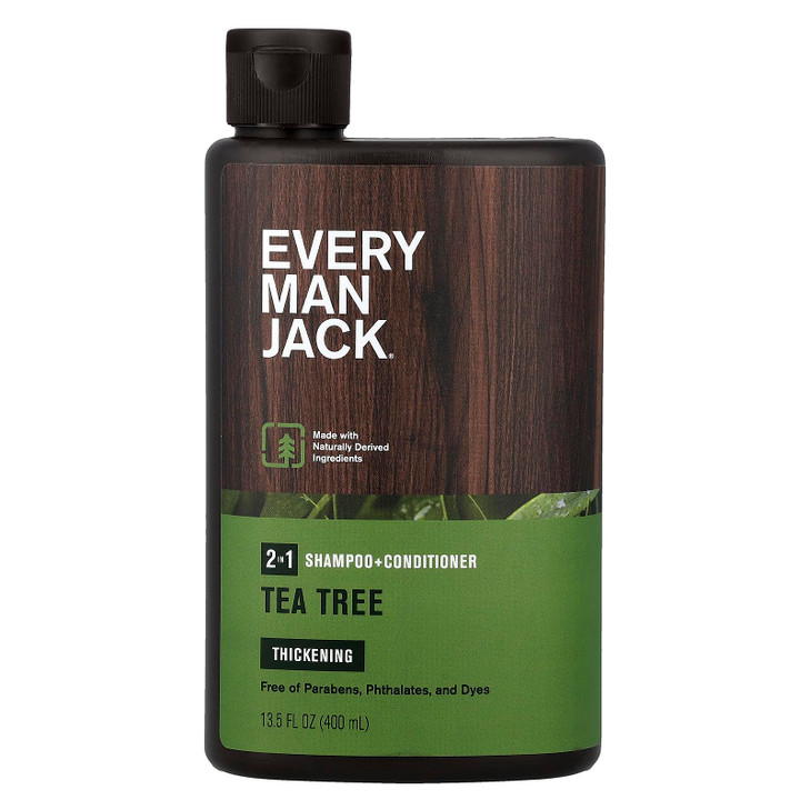 Every Man Jack, Shampoo 2 In 1 Thickening Tea Tree, 13.5 Fl Oz