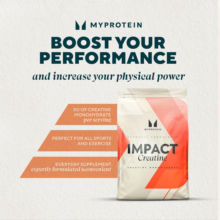 Myprotein Creatine Monohydrate Powder, 50 Servings (0.55lbs) Pure Unflavored Creatine Powder, Post/Pre Workout Supplement for All Sports & Exercises