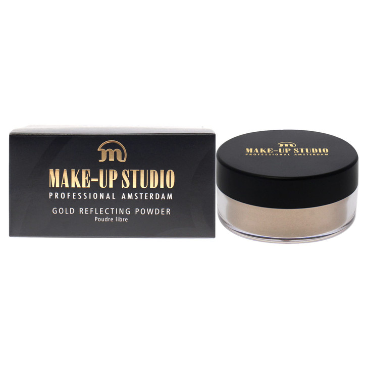 Make-Up Studio Professional Amsterdam Gold Reflecting Face And Body Powder Highlighter - Beautiful Subtle Highlight In An Instant - Incredible Shine