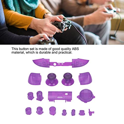 YYOYY Replacement Full Set Bumper Buttons Compatible with Series X Series S Controller, Controller LB RB LT RT Bumper Buttons Repair Kit,