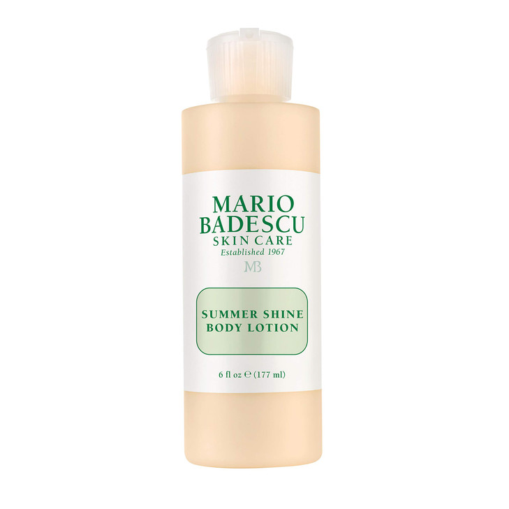 Mario Badescu Summer Shine Body Lotion Enriched with Vitamin A, Lightweight and Radiant, Non-Greasy Candlelit Glow Body Shimmer, Ideal for All Skin T
