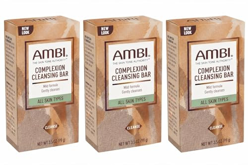 Ambi Complexion Cleansing Bar Soap, 3.5 oz (Pack of 3)