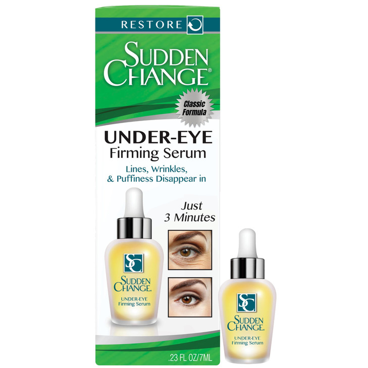 Sudden Change Instant Under-Eye Firming Serum  Fast-Acting Eye Tightening Serum for Under-Eye Bags, Puffiness, Lines & Wrinkles (0.23 oz, Pack of 1)
