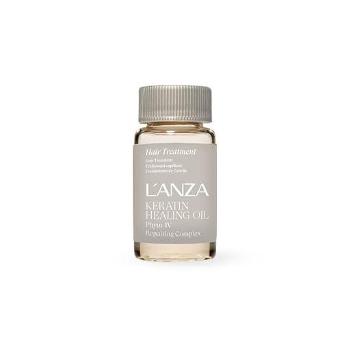 L'ANZA Keratin Healing Oil Hair Treatment, Hair Oil Revives & Nourishes Dry Damaged Hair & Scalp, Sulfate Free with Phyto IV Complex, Cruelty Free Vo