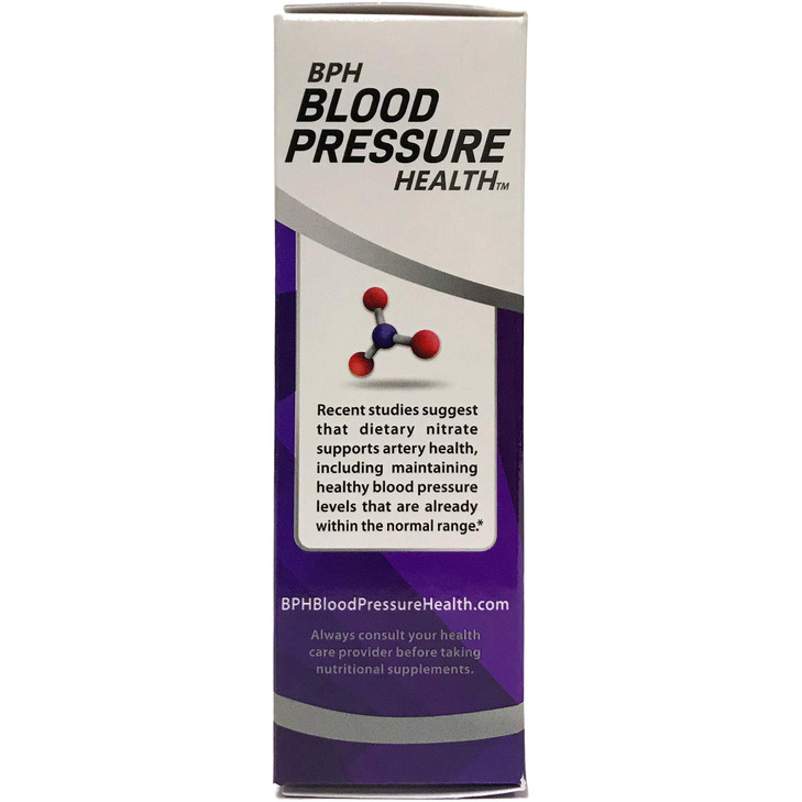 BPH Blood Pressure Health Maintenance Dietary Supplement Caplets, Purple, Beetroot, 60 Count