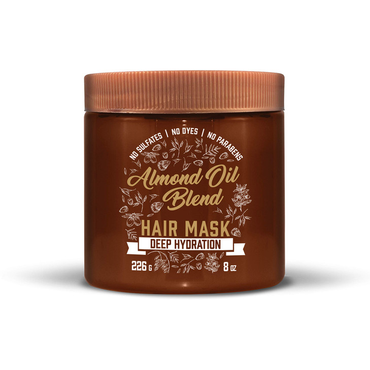 Aveeno Intense Hydration Almond Oil Blend Hydrating Hair Mask Treatment with Avocado Oil and Oat to Repair Dry Damaged Hair, Safe for Color-Treated H