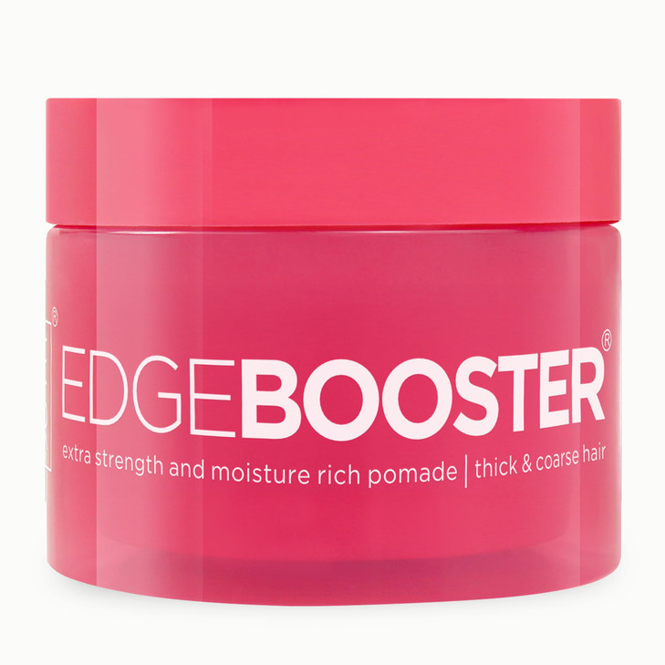 Style Factor Edge Booster Extra Strength & Moisture Rich Pomade | Strong Hold Edge Control Gel with Natural Beeswax for Thick & Coarse Hair | High Sh